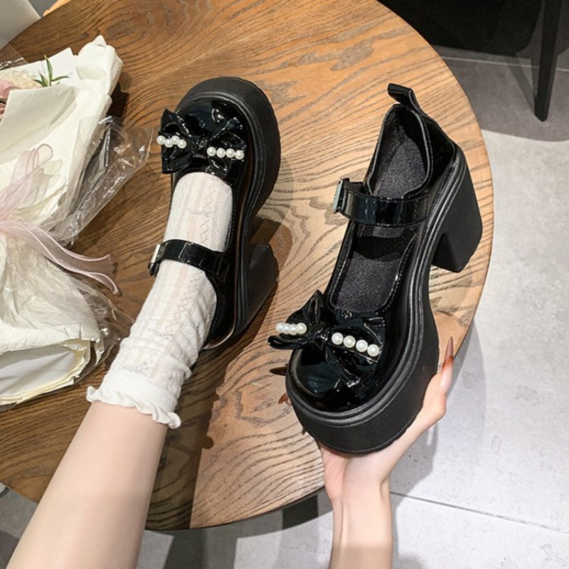 Sepatu Lolita 2026 Hitam Hak S - Women'S Fashion Loafers ulasan dan harga