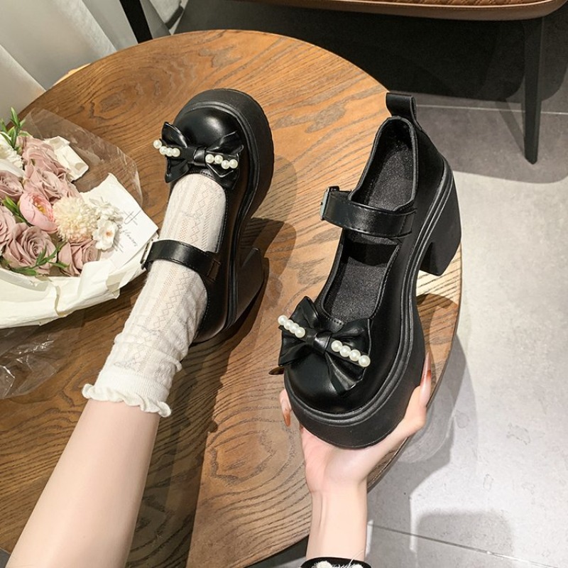 Sepatu Lolita 2026 Hitam Hak S - Women'S Fashion Loafers ulasan dan harga