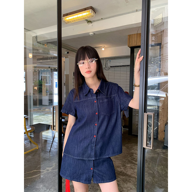 Benuynffy Kemeja Denim Lengan  - Women Fashion Jeans ulasan dan harga