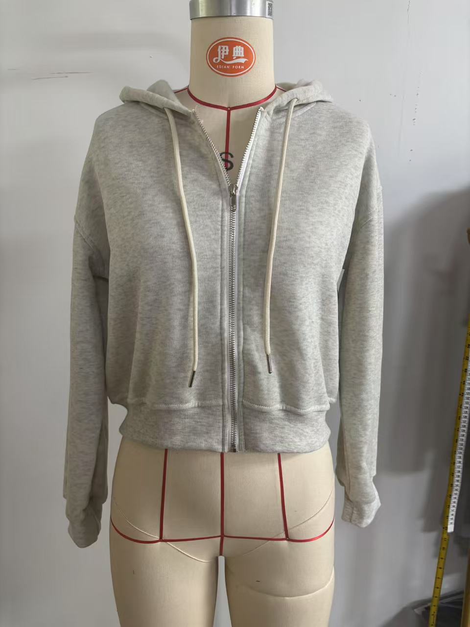 Jaket Hoodie Wanita Abu-abu Mo - Women'S Fashion Zip Up Hoodies ulasan dan harga