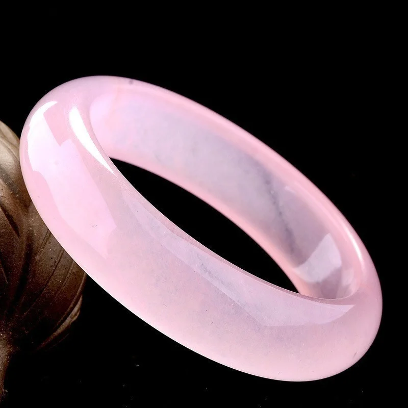 Asli Natural Pink Jade Bangle  - Women'S Fashion Jewellery ulasan dan harga