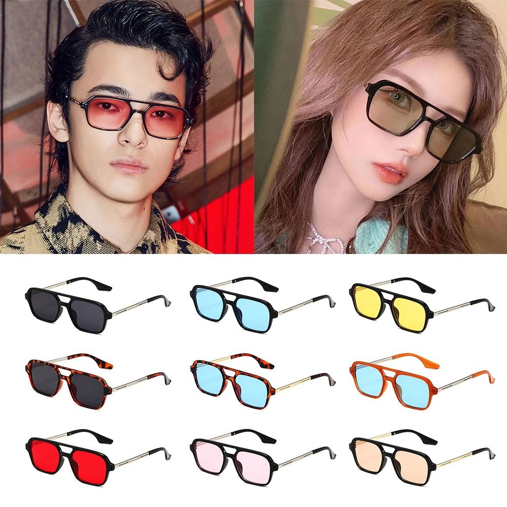 Kacamata Hitam Persegi Perlind - Women'S Fashion Of The 70S ulasan dan harga