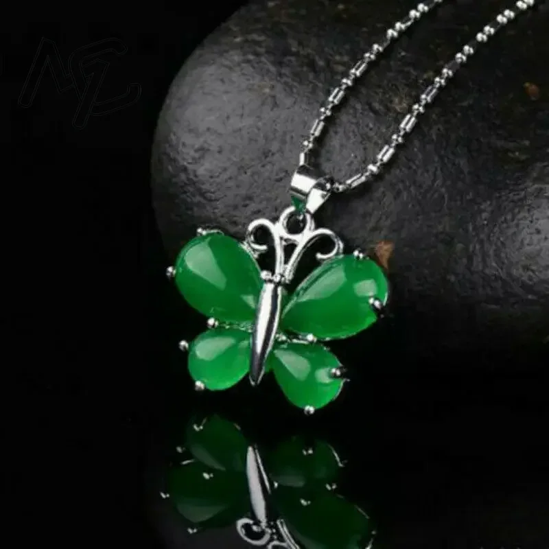 S925 Perak Hijau Giok Liontin  - Women'S Fashion Jewellery ulasan dan harga