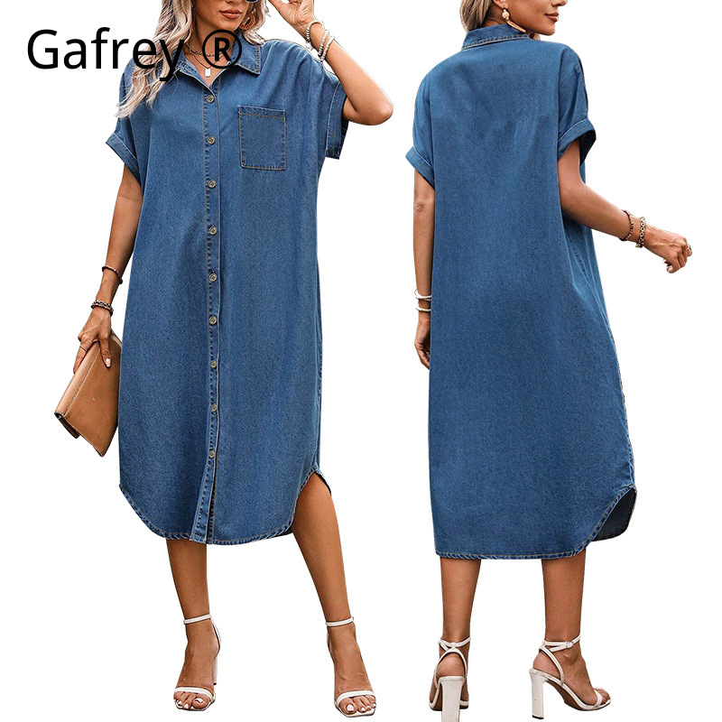 Gaun Denim Wanita Ukuran Besar - Women Fashion Jeans ulasan dan harga