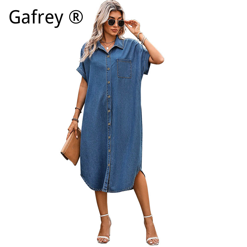 Gaun Denim Wanita Ukuran Besar - Women Fashion Jeans ulasan dan harga