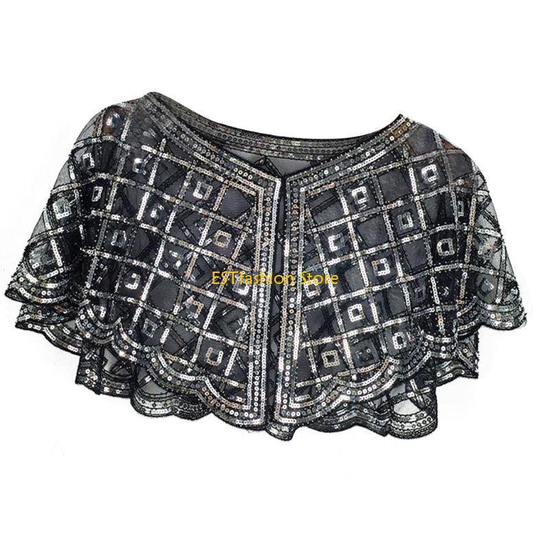 Syal Selendang Detail Payet Ma - Women'S Fashion Roaring 20S ulasan dan harga