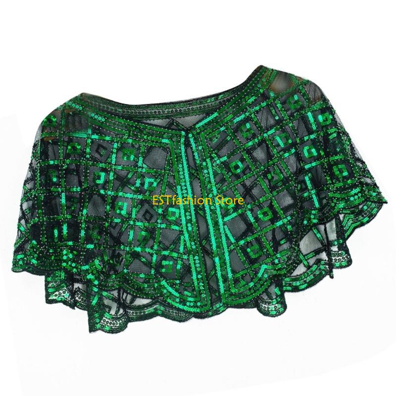 Syal Selendang Detail Payet Ma - Women'S Fashion Roaring 20S ulasan dan harga