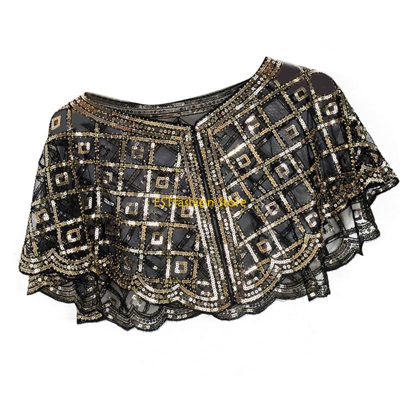 Syal Selendang Detail Payet Ma - Women'S Fashion Roaring 20S ulasan dan harga