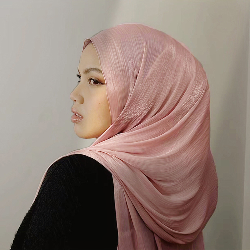 Hijab Pashmina Sutra Berkilau  - Women'S Fashion Underwear ulasan dan harga