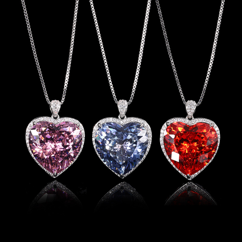 Shiny Cut Heart liontin kalung - Women'S Fashion Jewellery ulasan dan harga
