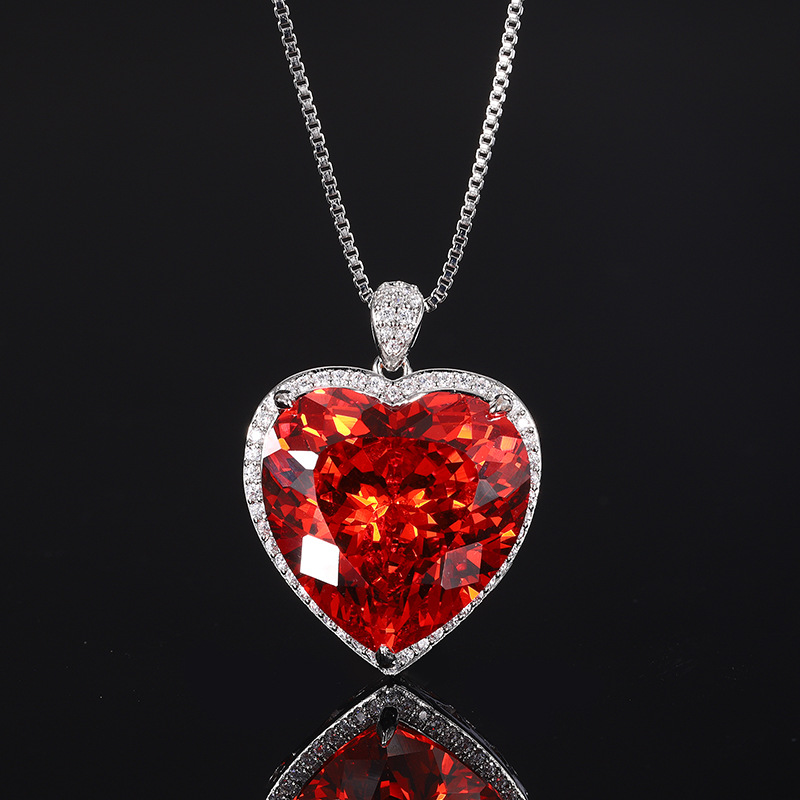Shiny Cut Heart liontin kalung - Women'S Fashion Jewellery ulasan dan harga