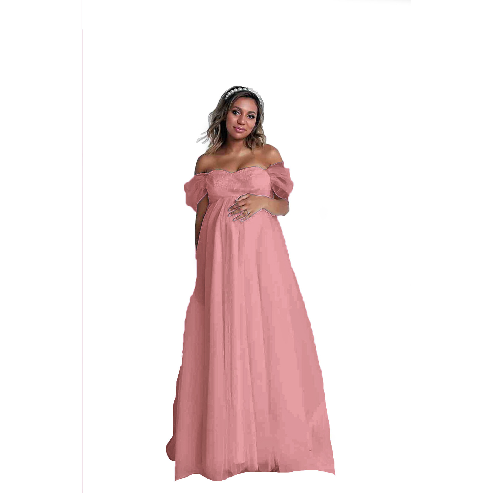Gaun hamil tanpa tali wanita h - Women Fashion Photoshoot ulasan dan harga