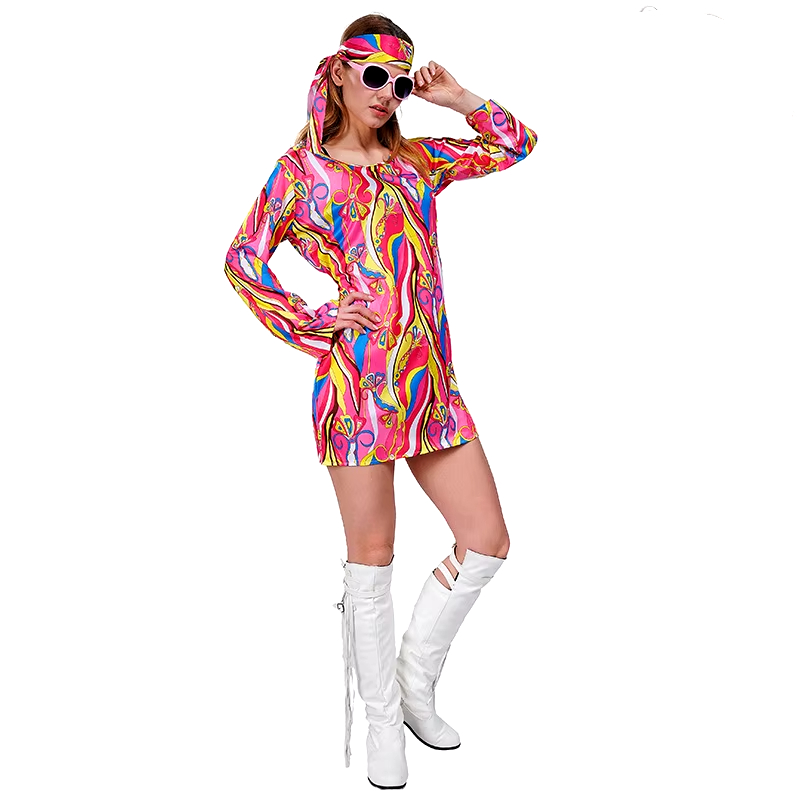 Kostum Cosplay Hippie 1960-an  - Women'S Fashion In The 1960S ulasan dan harga