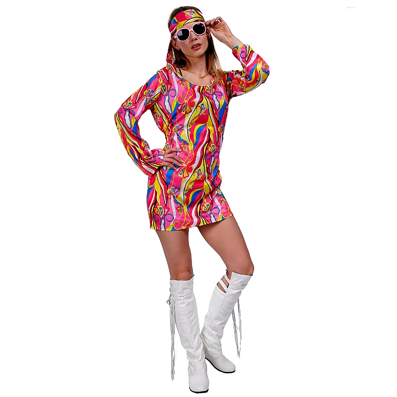 Kostum Cosplay Hippie 1960-an  - Women'S Fashion In The 1960S ulasan dan harga