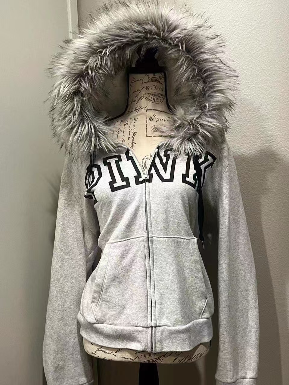 Jaket Hoodie Retro Gaya Haraju - Women'S Fashion Zip Up Hoodies ulasan dan harga