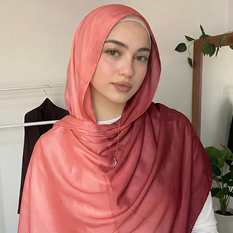 Hijab Muslim Ombre, Kerudung L - Women'S Fashion Headbands ulasan dan harga