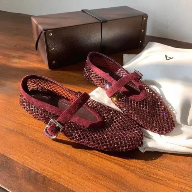 Sandal Baotou Berhias Rhinesto - Women'S Fashion Loafers ulasan dan harga