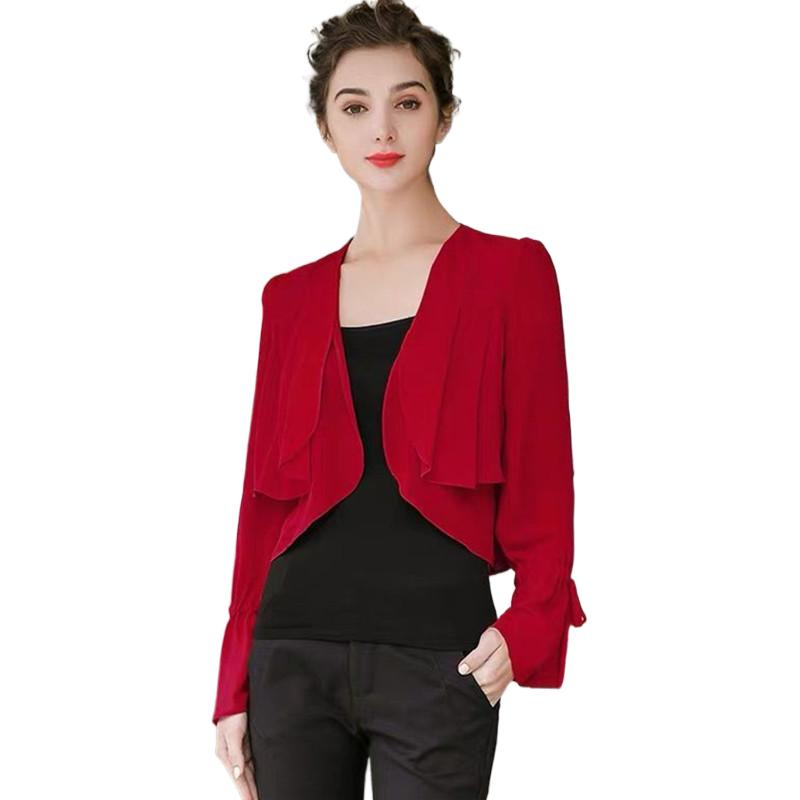 Mantel sifon tipis lengan keru - Kimono Cardigan Women ulasan dan harga