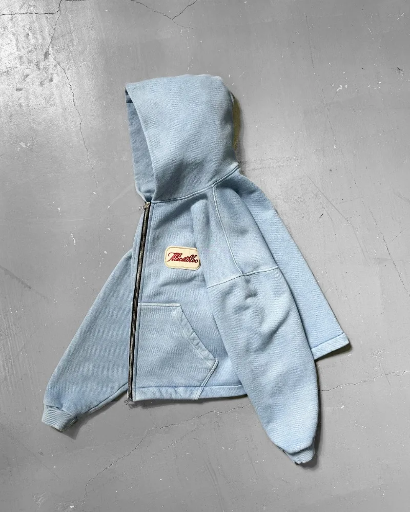 Y2K Sweter Berkerudung Longgar - Women'S Fashion Zip Up Hoodies ulasan dan harga