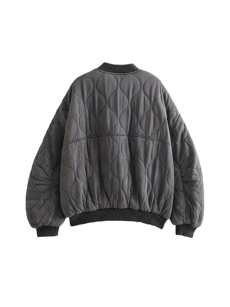 Jaket Bomber Wanita Model Over - Women'S Fashion Quilted Jacket ulasan dan harga