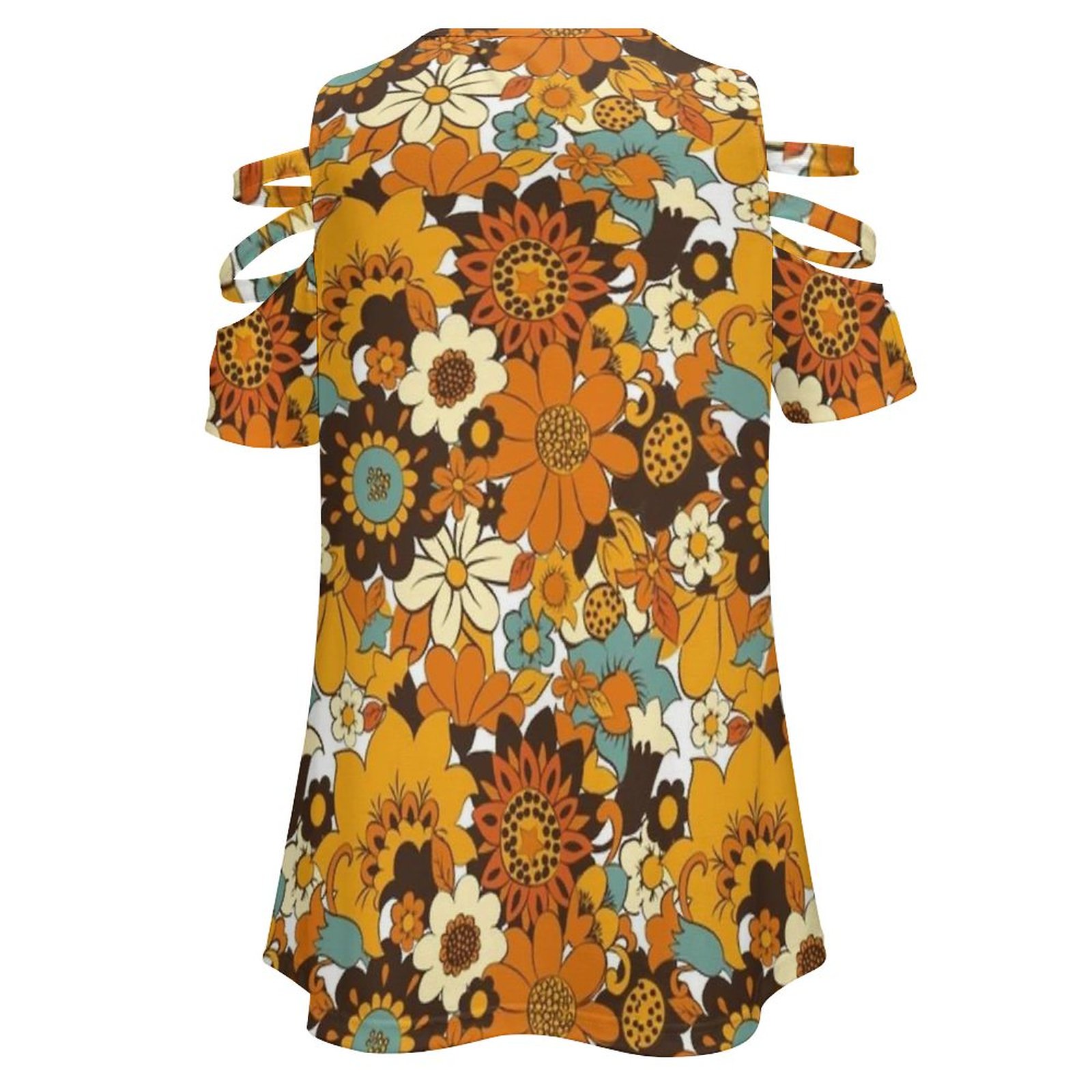 70S 60S Retro Bunga Daya, Pola - Women'S Fashion Of The 70S ulasan dan harga