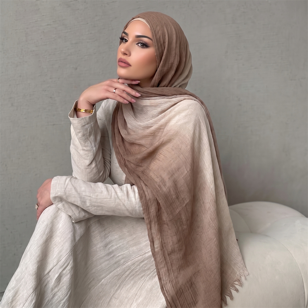 Hijab Rayon Dua Warna Gradasi  - Women'S Fashion Headbands ulasan dan harga