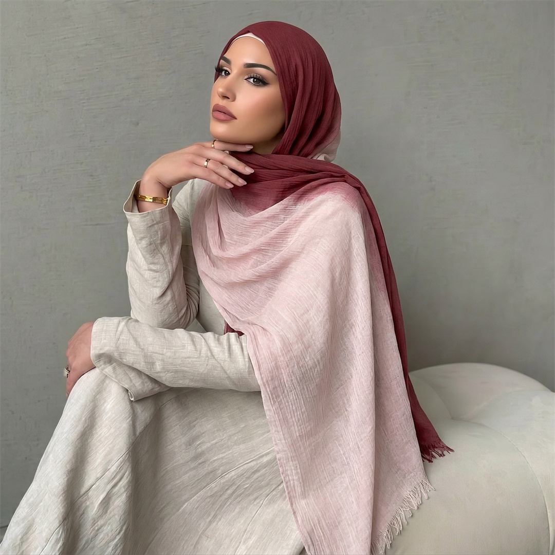 Hijab Rayon Dua Warna Gradasi  - Women'S Fashion Headbands ulasan dan harga
