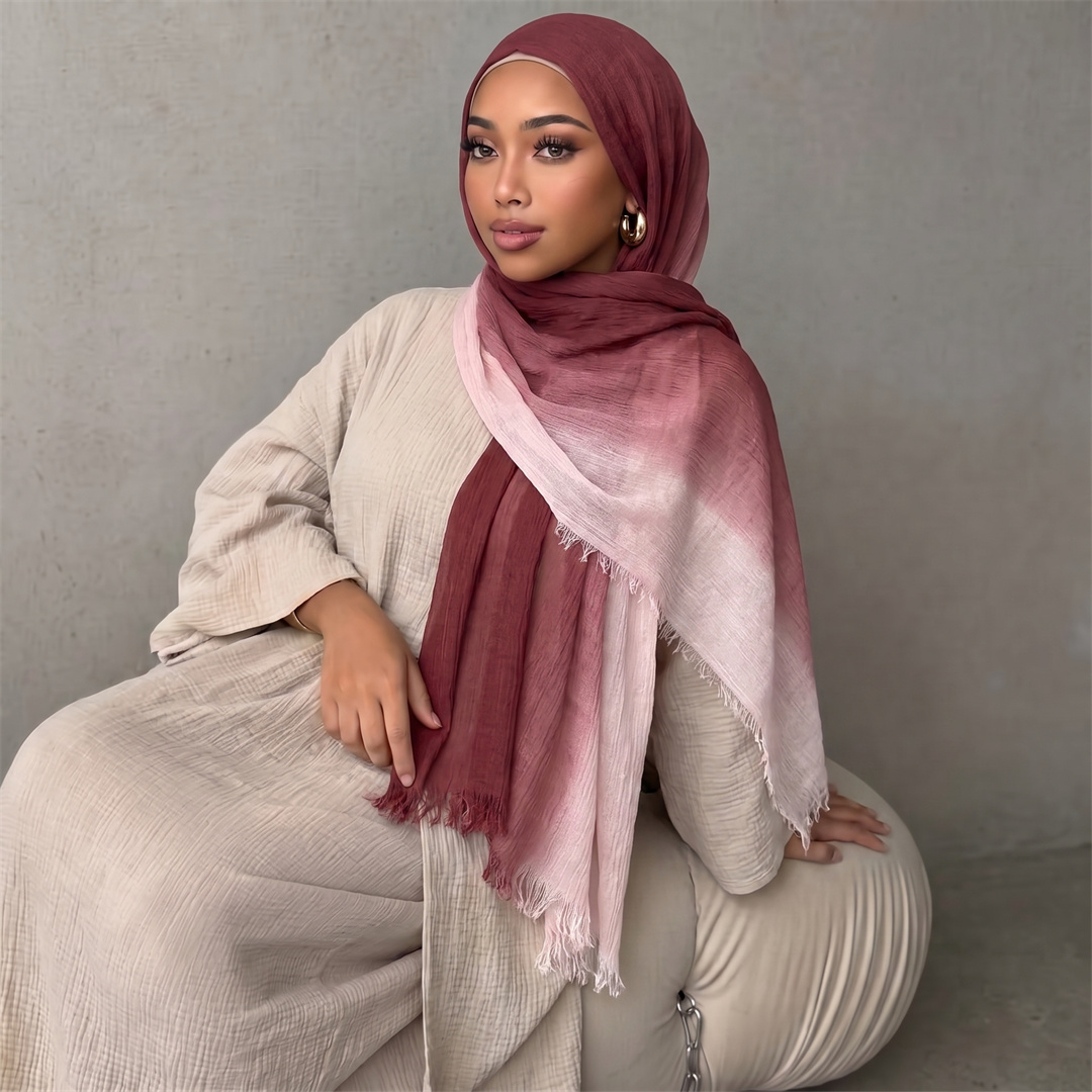 Hijab Rayon Dua Warna Gradasi  - Women'S Fashion Headbands ulasan dan harga