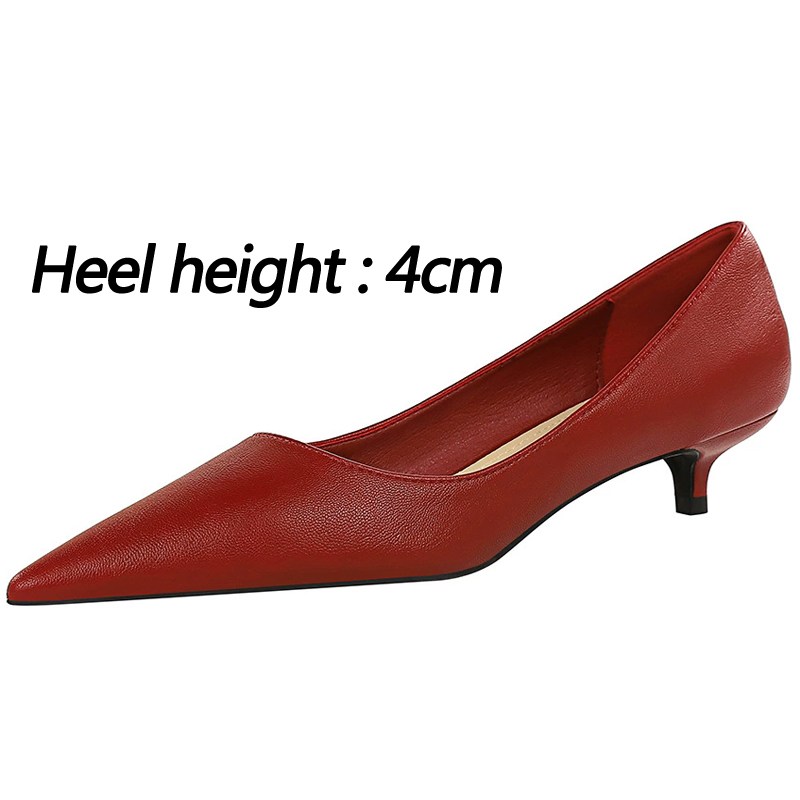Sepatu Hak Sedang Runcing 4 Cm - Xxl Women Fashion ulasan dan harga
