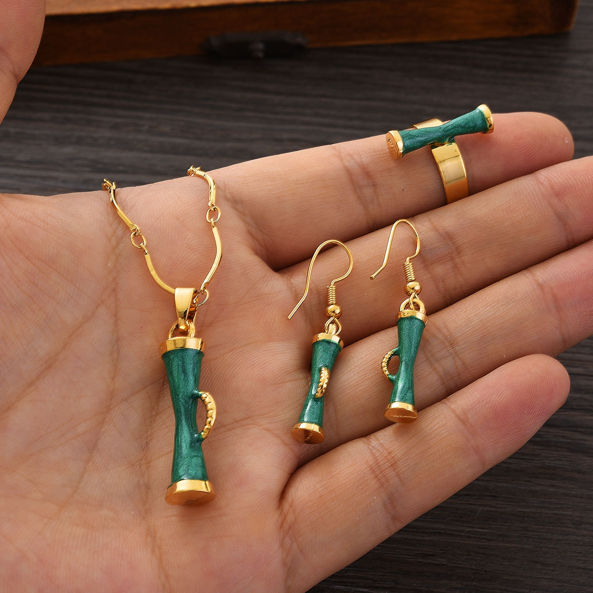 Set Perhiasan Warna Emas PNG u - Women Fashion Png ulasan dan harga
