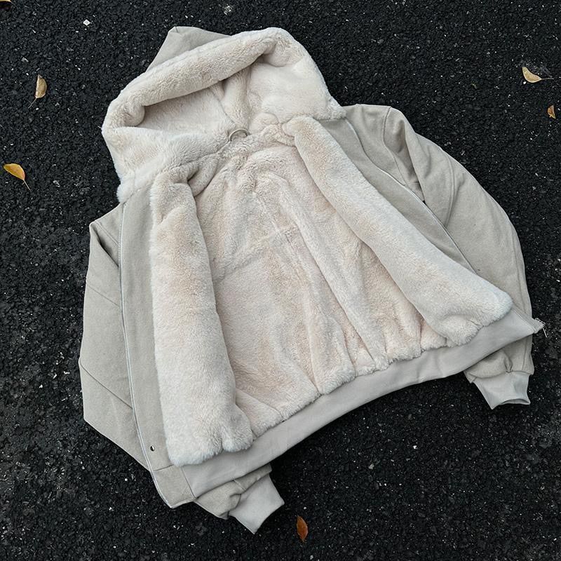 Jaket Hoodie Vintage Amerika E - Women'S Fashion Quilted Jacket ulasan dan harga