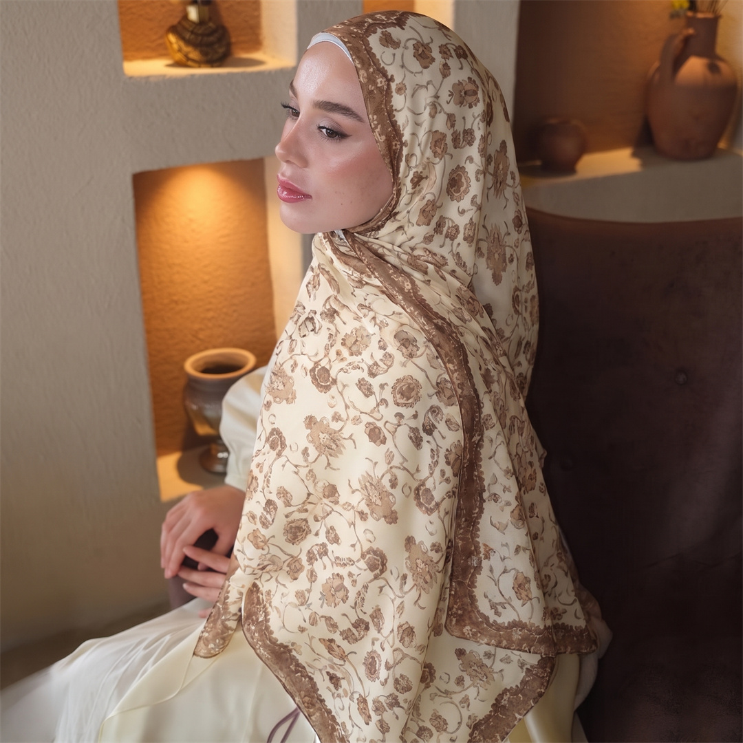 Hijab Cetak Bunga Vintage Lemb - Women'S Fashion Headbands ulasan dan harga