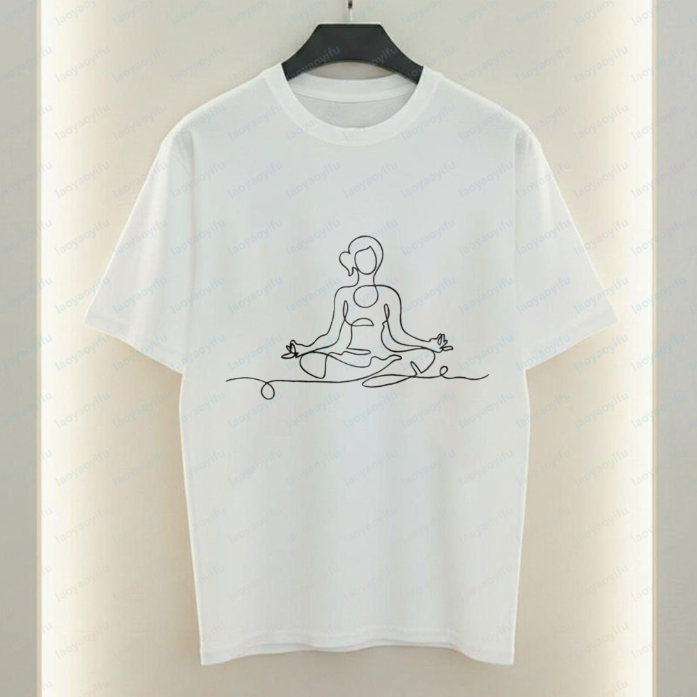Kaos Yoga Pose Minimalis denga - Women Fashion Pose ulasan dan harga